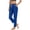 Blue, variant on Ynynloco Women's High Waist Yoga Casual Pants Buttery Soft Stretchy Tummy Control Workout Athletic Leggings with Pockets