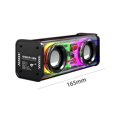 thumbnail image 5 of Altavoces transparentes Mecha compatibles con Bluetooth 5.0 1800mAh para fiesta (negro) Ndcxsfigh Para estrenar, 5 of 5