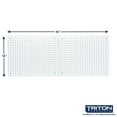 thumbnail image 4 of Triton Products 018-15 White Polypropylene Pegboards with Mounting Hardware, 4 of 5