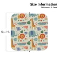 thumbnail image 2 of Fuzoiu Jungle Animals Print Leather Coasters Set,Drink Coasters Set of 4,for Tabletop Protection, Durable PVC Coasters,Home Décor and Housewarming Gift-Square, 2 of 6
