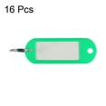 thumbnail image 2 of Uxcell 60x21mm Plastic Key Tags with Split Keyring Green 16 Count, 2 of 4