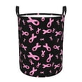thumbnail image 1 of Balery Breast Cancer Awareness Cesta de ropa redonda con asas, impermeable, independiente, para ropa, juguetes, dormitorio y familia-Small, 1 of 6