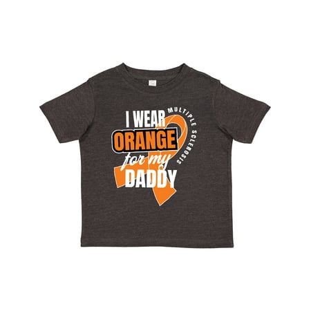 

Inktastic I Wear Orange for My Daddy Multiple Sclerosis Awareness Gift Toddler Boy or Toddler Girl T-Shirt