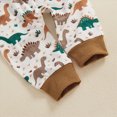 thumbnail image 7 of Xudanell Boys Outfits Dinosaur Embroidery Pullover Sweatshirt Pants Toddler Infant Baby Boy Winter Clothes 2 Piece Outfits, 7 of 7
