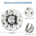 thumbnail image 3 of Shower Caps,Pug and Footprints Waterproof Shower Cap for Women 4 Pieces,Double Reusable Hair Cover for Shower PEVA Elastic Stretch Hem, 3 of 7