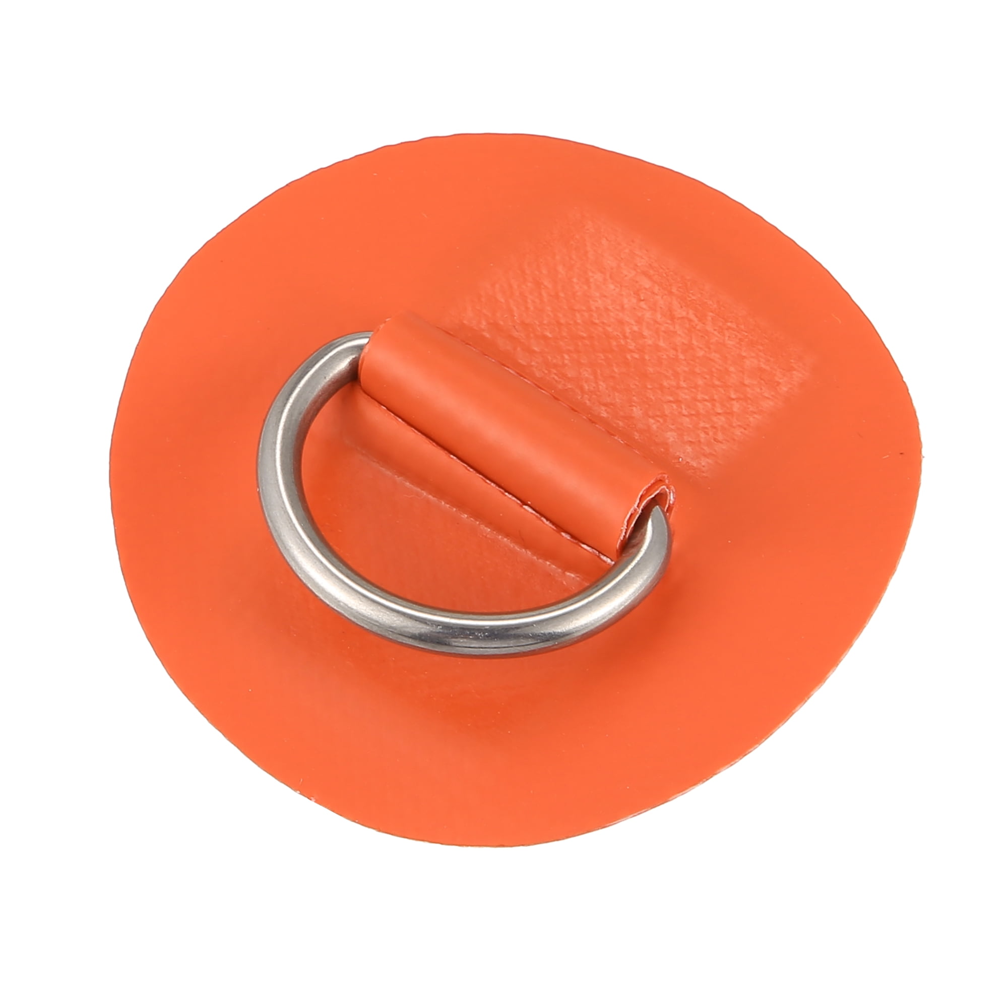 Unique Bargains 6pcs 2.4in D Ring Patch Round Pad for Inflatable Boat Orange