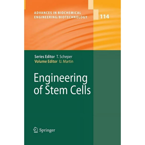 Advances in Biochemical Engineering & Bi Engineering of Stem Cells, Book 114, (Paperback)
