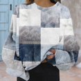 thumbnail image 2 of AJHSAKLt Sweatshirt for Women Graphic Crewneck Tops Loose Fitting Pullover Printed Long Sleeved Versatile Casual Sweater Essentials Hoodie Light Blue, 2 of 8