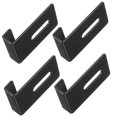 thumbnail image 3 of FUEENIRVA 4 Pcs Supports Muraux Clips de Support de Miroir Noir Matériau en Acier Inoxydable Robuste, 3 of 6