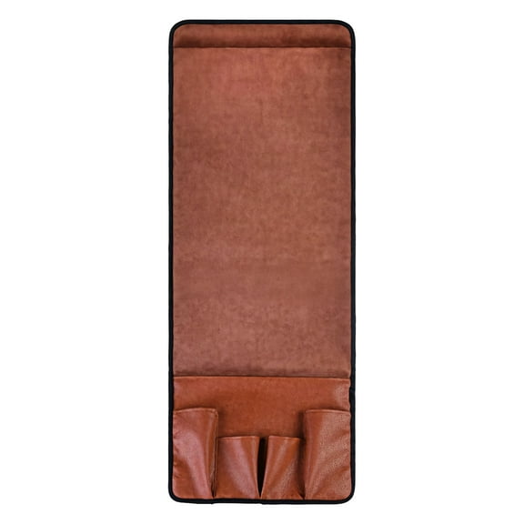 PU Leather Sofa Armrest Organizer, Couch Remote Holder, 5 Pocket Design, Anti-Slip Recliner Armrest Storage, Available in Brown and Black