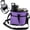 Purple, variant on 4 Water Bottle Holder with Strap | Family Size 4 Compartment Drink Bag, Multiple Tumbler Carrier Caddy | Adjustable Fits Large & Small Drinks | Hands Free, Won't Tip Over in Car