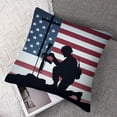 thumbnail image 7 of nygtbtfer Pillow Cover American Flag Decor Decorations Red Cushion Case for Sofa Couch White, 7 of 7