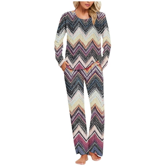 Jamicy Womens Pajamas Drawstring Pajamas for Women Set 2 Piece Long Sleeve Pajama Sets Comfy Loungewear Pjs Trendy Cozy Sleepwear