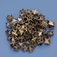 thumbnail image 3 of Filfeel 100 PCS Copper Rivets Square Studs Claw Rivets Fashion Accessories Nailhead Punk Decorative For Clothes Jackets Belts, 3 of 7