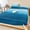 Teal Blue, variant on Twin Sze Fitted Sheet Set - Turquoise Ombre 2 Piece Bedding Sets 16" Deep Pocket Fitted Sheet with 1 Pillowcase, Modern Abstract Art Ocean Oil Painting Brushed Microfiber Hotel Luxury Bed Sheets