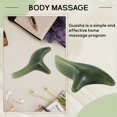 thumbnail image 5 of de Abejas Verde Natural Cara Jade Gua Sha Masajeador Esquinas Junta Varilla Cuerpo Pie Acupoint Masaje Herramienta Salud, 5 of 5