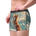 thumbnail image 2 of Balery Starry Sky Cloud Fox Calzoncillos bóxer para hombre, ropa interior de algodón suave y transpirable con cinturilla de nailon-Medium, 2 of 5