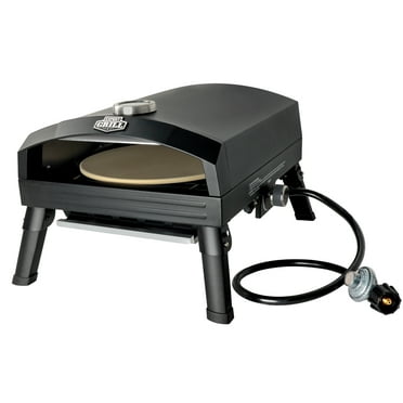 Expert Grill Outdoor Tabletop Propane Gas Pizza Oven, Black, New
