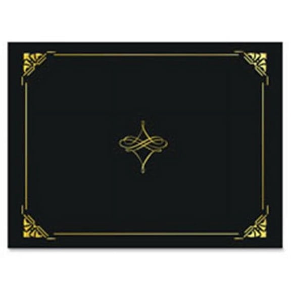 Gold Foil Border Certificate Holder, Blue & Gold - 5 Per Pack