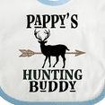 thumbnail image 4 of Inktastic Pappys Hunting Buddy Bow Hunter Boys or Girls Baby Bib, 4 of 4
