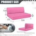 thumbnail image 7 of Yuyamidu Pink RV Dinette Cushion Covers Elastic Camper Cushion Slipcovers Soft Camper Couch Covers Protector Include 1 Bench Cover and 1 Backrest Cover, 7 of 7