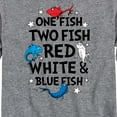 thumbnail image 3 of Dr. Seuss - Red, White and Blue Fish - Toddler And Youth Long Sleeve Graphic T-Shirt, 3 of 6