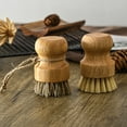thumbnail image 5 of Bamboo Scrub Dish Brushes for Kitchen- Mini Dish Brush Natural Cleaning Scrubber Set for Washing Cast Iron Pots Pans, 5 of 8