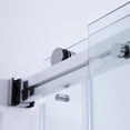 thumbnail image 3 of Vinnova Spezia 48" W x 76" H Double Sliding Frameless Glass Shower Enclosure Chrome, 3 of 16