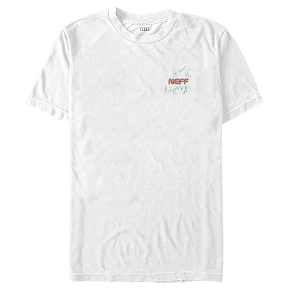 Men's NEFF Lightning Logo  Graphic Tee White Large