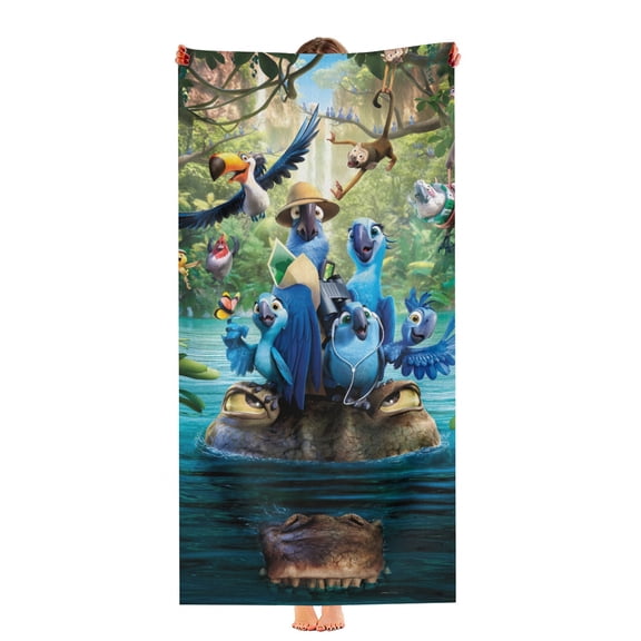 Rio Beach Towel 30"x60"for Girls Boys Teenager Quick Drying Microfiber Birthday Gift