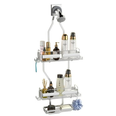 VANCORE Hanging Shower Caddy, Rustproof Shower Shelf Racks over Shower Head with Hooks