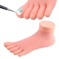 thumbnail image 4 of 4xPractice Modelo De Pie Artificial Nail Art Entrenamiento Accesorios Reutilizables Izquierda, 4 of 8