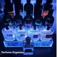 thumbnail image 4 of YMVV 15.7 IN Clear Acrylic Display Riser Shelf with LED light,3 Tier Display Step Shelves Holder, Perfume Cologne Organizer Holder,Pops Toys Figures, Clear Cupcake Riser, Dessert Shelf, Decoration on, 4 of 7