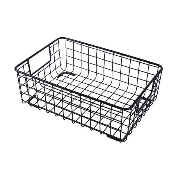 EVEXPLO Metal Wire Storage Basket with Handle Iron Fruit Sundries