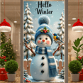thumbnail image 5 of Winter Theme Hello Banner Snowman Decorative Design Family Celebration Indoor Decoration, 5 of 9