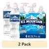 (2 pack) Ice Mountain Spring Water, 23.7 Fl Oz, 6-Pack Plastic Bottles