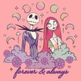 thumbnail image 2 of Junior's The Nightmare Before Christmas Jack and Sandy Forever Love  Sweatshirt, 2 of 3