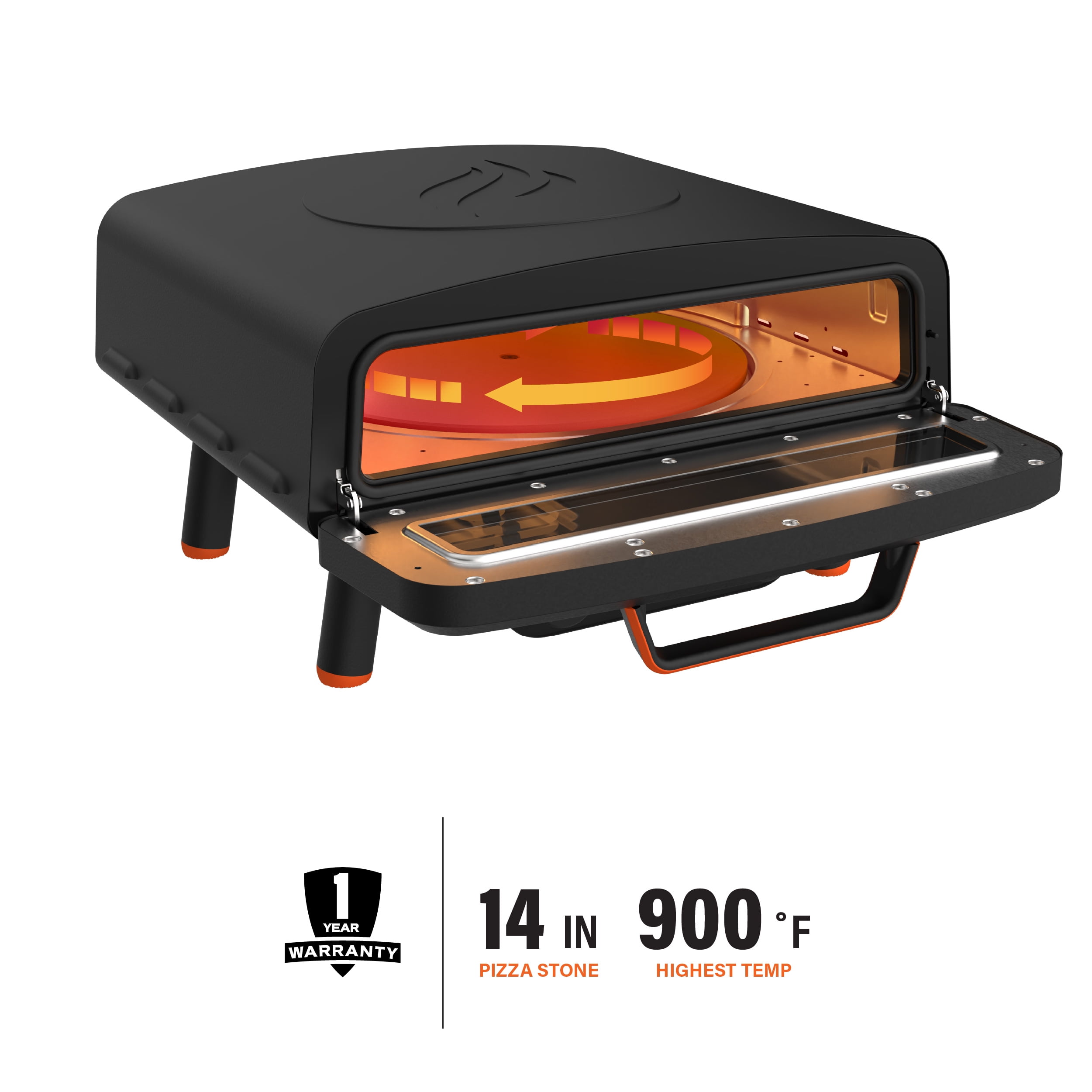 Blackstone 14" Electric Tabletop Pizza Oven with Rotating Pizza Stone