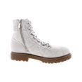 thumbnail image 4 of Easy Spirit Womens Lakely Suede Quilted Combat & Lace-up Boots, 4 of 5