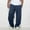 Navy, variant on Baggy Sweatpants for Men 2025 Fall Winter Elastic Waist Drawstring Plain Casual Pants with Pockets Trousers