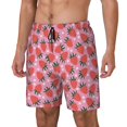 thumbnail image 2 of Uemuo Strawberry Pattern Mens Swim Trunks Quick Dry Board Shorts with Mesh Lining, Stretch Beach Shorts Quick Dry No-Chafing Board Shorts-Small, 2 of 9