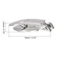 thumbnail image 3 of Unique Bargains 30mm x 19.5mm Iron Blank Shoe Clips for DIY Crafts Silver Tone 20 Pack, 3 of 6