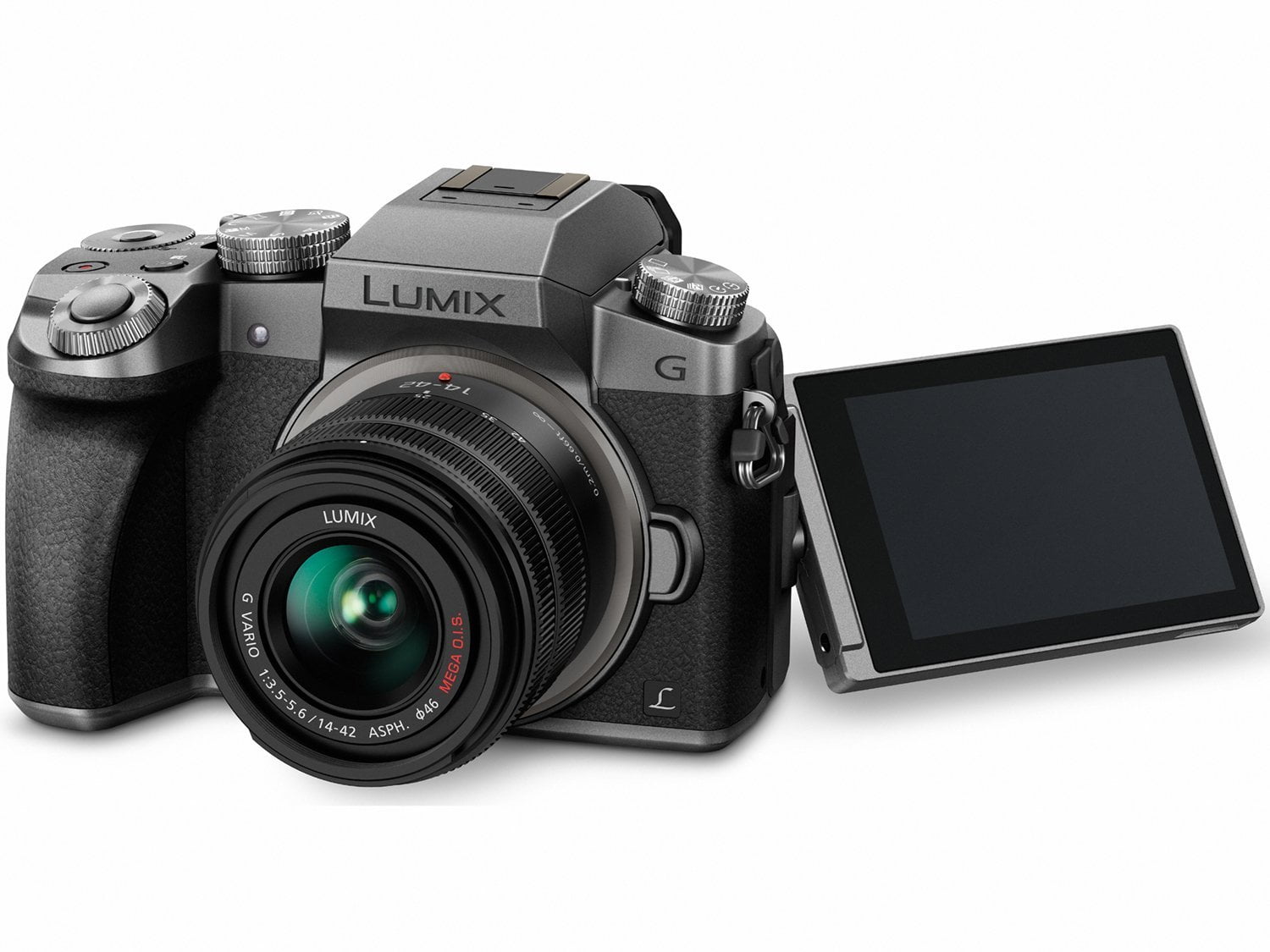 Panasonic LUMIX G7 Interchangeable Lens 4K Ultra HD Silver DSLM Camera with  14-42mm Lens