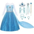 thumbnail image 1 of Disfraz de princesa Chektin, ropa de vestir para niñas 3T con acceso., 1 of 4