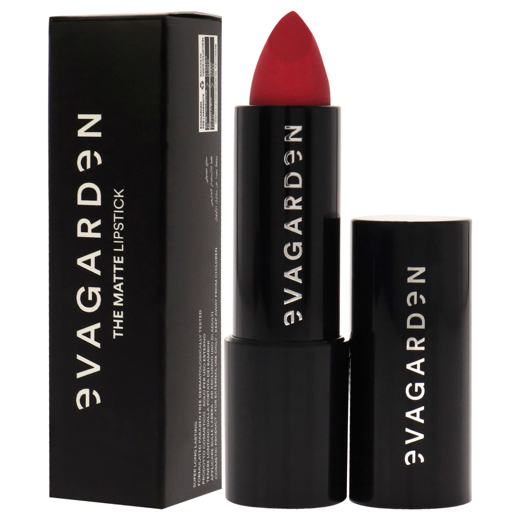 EVAGARDEN The Matte Lipstick - Velvety Texture and Vibrant Ultra-Matte Finish - Pigmented, Soft and Silky Formula and Smooth Application - Offers Bold Saturated Color - 638 Juicy Red - 0.1 oz