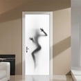 thumbnail image 4 of Sexy mujer silueta pegatina para puerta baño cocina decoración adhesiva impermeable PVC calcomanías DIY papel tapiz extraíble 2 hojas Inevent JJ24825-00B, 4 of 6