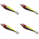 thumbnail image 1 of Señuelo Pesca Luminoso Anzuelos Calamar Anzuelo Artificial Cebos Jigging () Rojo Y Amarillo, 1 of 4
