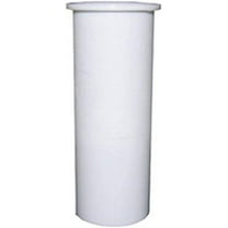 Lasco Fittings Plastic Tubular Flanged Tailpiece - 1.5 in Diameter - 12 in Length, White