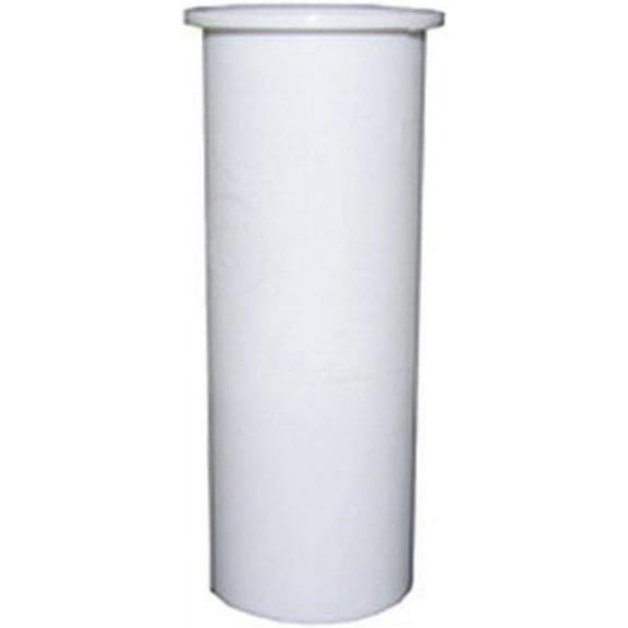 Lasco Fittings Plastic Tubular Flanged Tailpiece - 1.5 in Diameter - 12 in Length, White