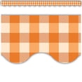 thumbnail image 2 of Teacher Created Resources Orange Gingham Scalloped Border Trim, 35 Feet Per Pack, 6 Packs, 2 of 2